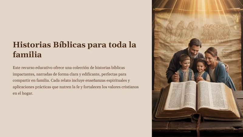 Portada de Historias Bíblicas para Toda la Familia